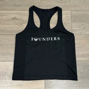 LULULEMON Black "Founders" Swiftly Tech Racerback Tank Top 2.0 *Race Length Sz 8